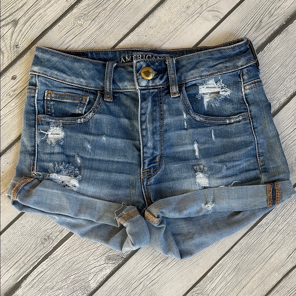 American Eagle Distressed Denim Shorts